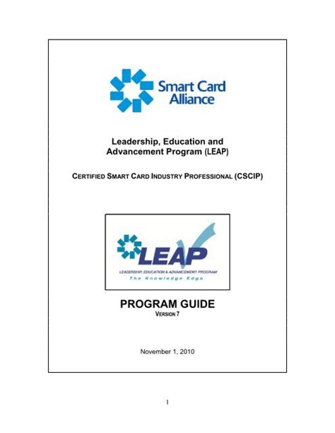 leap smart card alliance|Alliance Activities : LEAP : CSCIP/Government Training Modules.